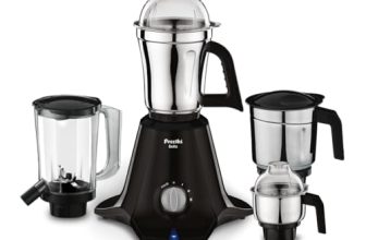 Preethi Boltz Mixer Grinder For Kitchen | 4 Jars 1000 Watts Mixie| 3 Stainless Steel Jar & 1 Blender Jar For Milkshake,Smoothie,Puree – Black (Mg-288)