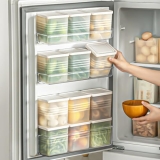 Homewiz 4-Piece Food Storage Containers Set | 800Ml Bpa-Free Plastic Boxes With Snap-On Lids | Airtight, Stackable & Leak-Proof Kitchen Organizer | Kitchen Accessories Items | Storage Box